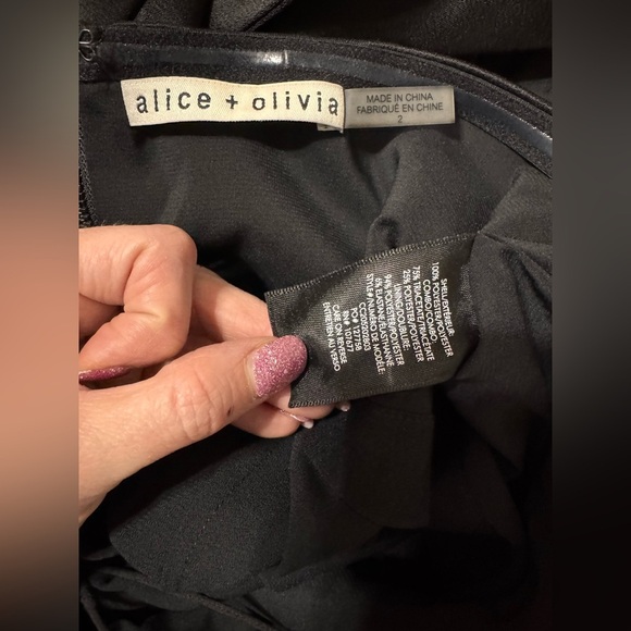 Alice + Olivia PRIMROSE DRAPED SATIN-CREPE HALTER JUMPSUIT - Picture 9 of 9